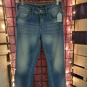 Silver suki high capri